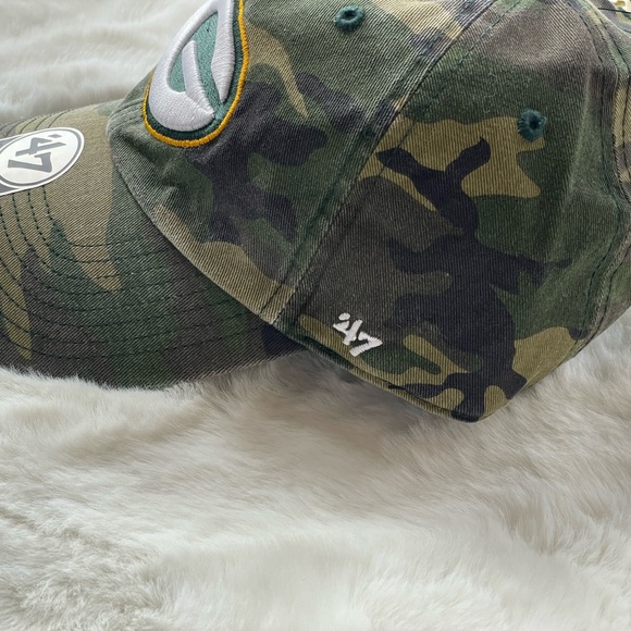 New with tags GREEN BAY PACKERS OFFICIAL NFL HAT GREEN CAMO . ADJUSTABLE w/logo - Picture 4 of 7